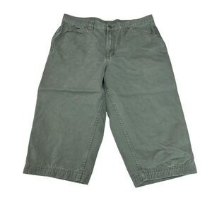 Riveted by Lee Women's Carpenter Shorts Capri Hammer Loop Pocket Size 16 - 34x18